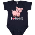 thumbnail image 3 of Inktastic I Love Piggies- cute pig Boys or Girls Baby Bodysuit, 3 of 5