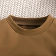 thumbnail image 7 of WERYOUNG Girls Boys Onesie Comfort Long Sleeve Round Neck Pumpkin Embroider Pullover Halloween Bodysuits Girls Stylish Outdoor One-Pieces,Brown,0-3 Months, 7 of 7