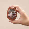 thumbnail image 4 of Mini portátil de 8 teclas Sapele Plate Kalimba Beginners Thumb Piano Mbira (Cat) Likrtyny Para estrenar, 4 of 8