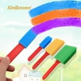 LNKOO 30 pcs Washable Paint Brushes Set for Toddler Kids Early Learning