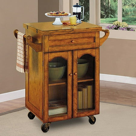 Noble Oak Kitchen Cart - Walmart.com