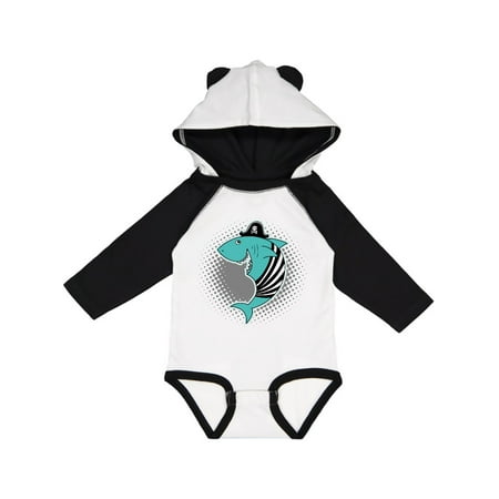 

Inktastic Shark Pirate Funny Gift Baby Boy or Baby Girl Long Sleeve Bodysuit