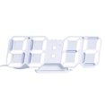 thumbnail image 1 of Amdohai 3D LED Digital Clock Electronic Table Clock Alarm Clock Wall Glowing Hanging Clocks White, 1 of 8