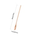 thumbnail image 2 of Wooden Coffee Spoon, 12.0 Inch Long Thin Handle with Black Binding Wrapping, 1 Piece Natural Solid Wood, Non-Scratch for Stirring Coffee Tea Mixing Beverage at Home Kitchen Café Bar, 2 of 2