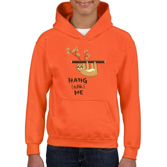 Hang With Me Sloth Hoodie Juniors -Image by Shutterstock, Medium
