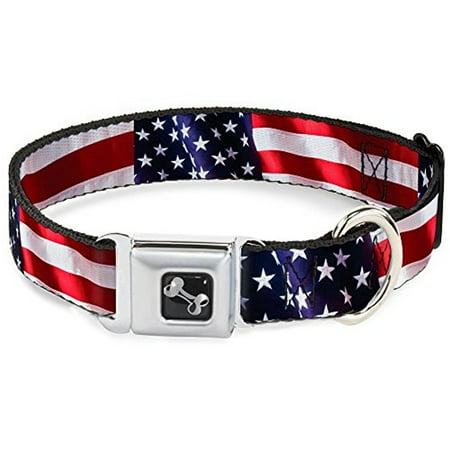 UPC: 0700146069816 | Buckle-Down American Eagle Flag Dog Collar Bone
