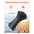 thumbnail image 5 of 1000 Pack 8 Inch Heavy Duty Cable Zip Ties 45LBS Tensile Strength Self Locking Nylon Wire Ties Heat Cold Resistant for Indoor Outdoor Use, 5 of 6