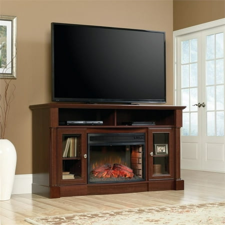 Sauder Select Curved Metal Fireplace Insert in Black ...