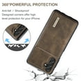 thumbnail image 2 of ELEHOLD 2-in-1 Detachable Wallet Case for Samsung Galaxy A53 5G Premium Leather Case Soft TPU Bumper Magnetic Removable Card Holders Kickstand Function Shockproof Case,coffee, 2 of 8