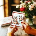 thumbnail image 3 of Funny Cat Clear Stamps Action Cat Silicone Clear Stamp Seals Cartoon Cat Transparent Stamps for DIY Scrapbooking Cards Making Photo Album Journal Home Decoration 8.27x5.83 inch for DIY, 3 of 8
