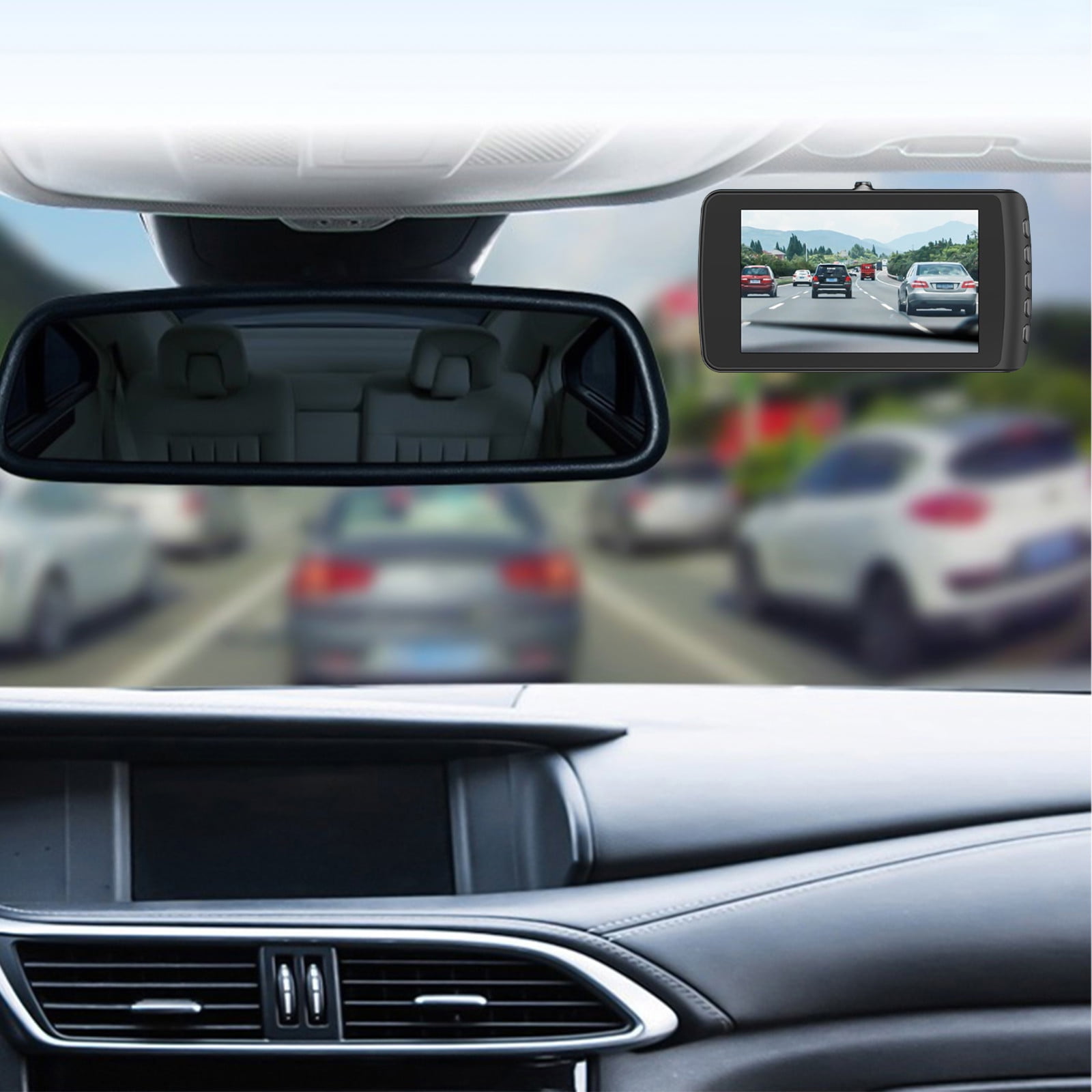 Shldybc Dash Cam FHD 1080P Car Camera, 4.0 Inch IPS Screen Car Dash