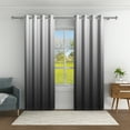thumbnail image 2 of Aofoto Grommet Curtains Room Darkening Curtains for Living Room 52x84 inch Set of 2, Gray, 2 of 5