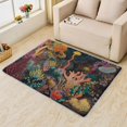 thumbnail image 2 of Coral Rugs for Living Room Bedroom - Colorful Rug 4x5 - Coastal Carpet for Home Decor - Washable Non Slip Patterned Indoor Large Area Rug - Soft & Low Pile (ZN&387), 2 of 7