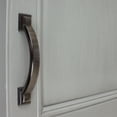 thumbnail image 3 of GlideRite 3 in. Center Arched Square Pulls Cabinet Hardware Handles, Brushed Pewter, Pack of 10, 3 of 5