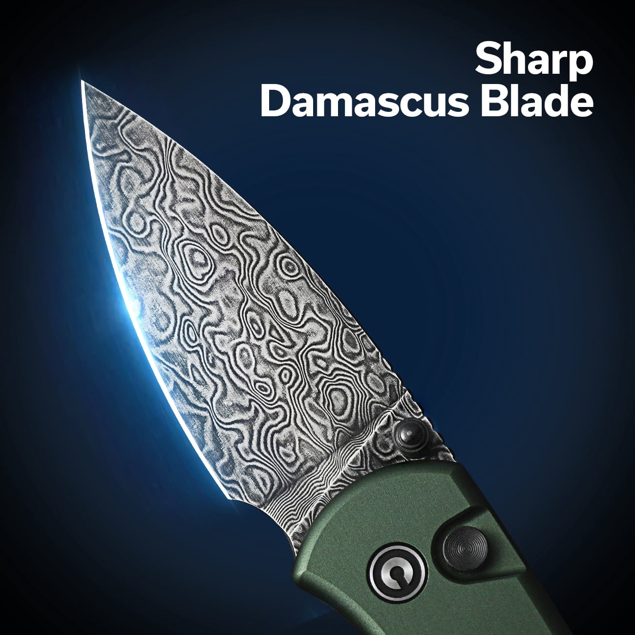 CIVIVI Qubit Pocket Folding Knife 2.98" Damascus Blade C22030E-DS1