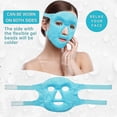 thumbnail image 4 of Paquete de hielo con mascarilla fría para ojos: paquete de compresas frías y calientes con perlas de gel para el cuidado de la piel en el rostro tipo spa, 4 of 4