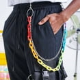 thumbnail image 3 of FAIOIN Rainbow Acrylic Wallet Chains Black Jean Rock Punk Keychain Pants Belt Chain Jean Chains for Men for Key Metal Wallet Ch, 3 of 9
