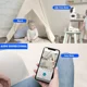 thumbnail image 5 of Camara De Seguridad Interior 2.4G Wifi Doble Pantalla 390eyes Color Blanco, 5 of 8