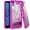 Hot Pink, variant on GSA Chrome Liquid Glitter Case for Motorola Moto E6 - Silver Chrome