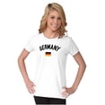 thumbnail image 3 of Germany Country Flag Soccer Fan Pride Womens Slim Fit Graphic Tee Brisco Brands S, 3 of 5