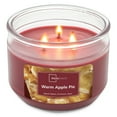 thumbnail image 5 of (3 pack) Mainstays Warm Apple Pie Scented 3-Wick Glass Jar Candle, 11.5 oz, 5 of 6