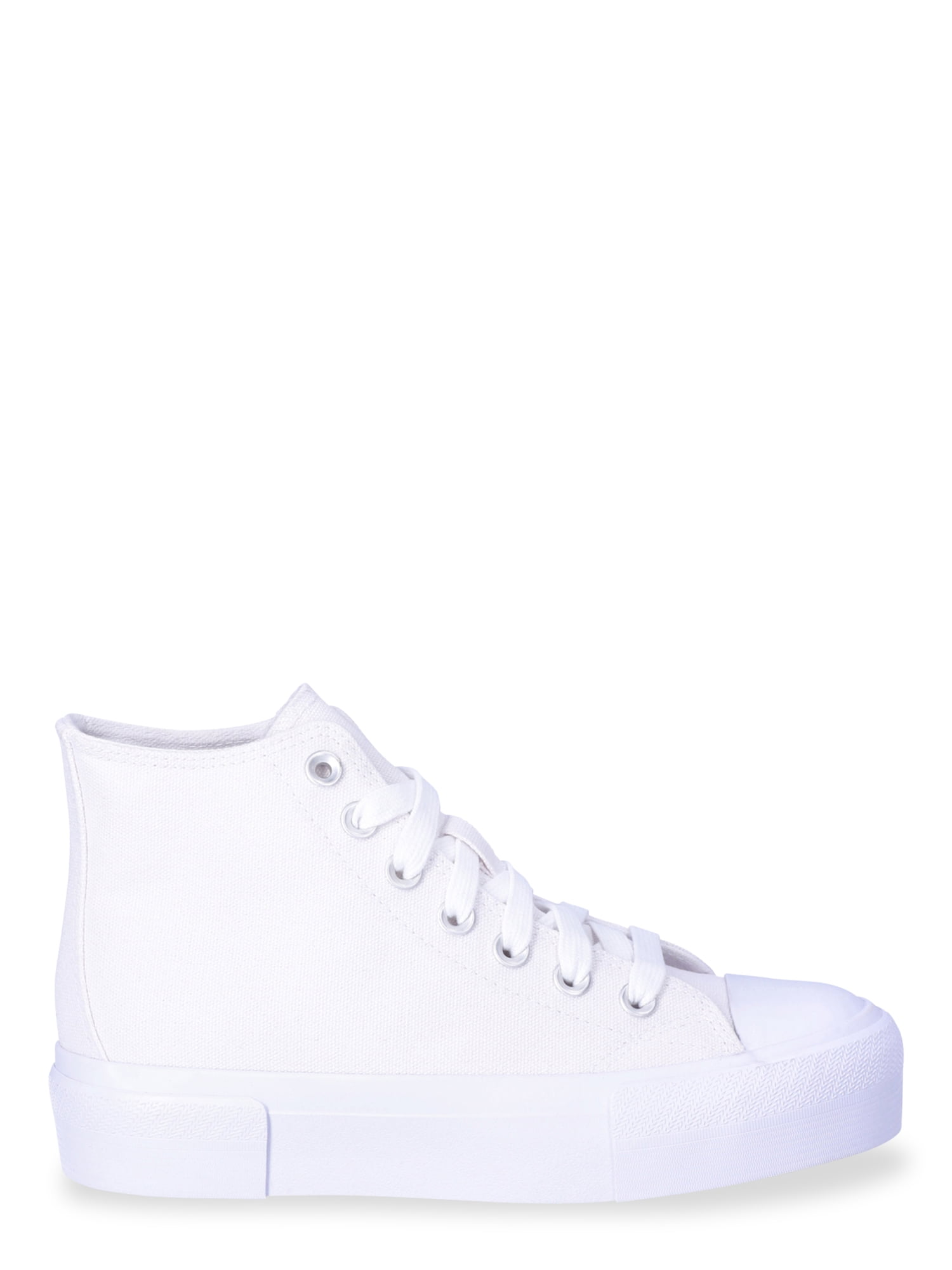 No Boundaries Platform Lace Up Hi Top Sneakers, Women's