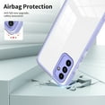thumbnail image 7 of SaniMore for Samsung Galaxy A14 5G Case Ultra Slim Transparent [Never-Yellowing], Rugged PC & TPU Bumpers Cover Built-in Detachable Lens Protector Anti-Fall Shockproof Protective Shell, Purple, 7 of 7