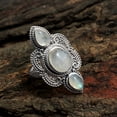 thumbnail image 4 of Moonstone Ring, Statement Ring, Silver Jewelry, Natural Gemstone Ring, 925 Sterling Silver, Birthstone Jewelry, 4 of 4