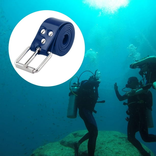 Cinturón de peso de buceo re de 85 cm-1,3 cintura de esnórquel con hebilla de liberación rápida Azul Cola Cinturón de peso de buceo