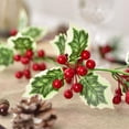 thumbnail image 6 of MAMOWEAR Red Berry Christmas Garland, 6Foot Flexible Artificial Berry Garland for Indoor Outdoor Home Fireplace Winter New Year Christmas Decoration, 6 of 7