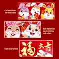 thumbnail image 4 of 6pcs Red Packed Wallet Envelope Cartoon Christmas 2023 Chinese Auspicious Words 6pcs Year Of The Rabbit Lucky Money Envelopes, 4 of 12
