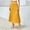 005 Yellow, variant on Women's Basic Simple High-Waisted Pleated Skirt Casual Solid Color Flowy Swing A-Line Skirt