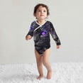 thumbnail image 4 of Xecao Purple-Eyed Floral Leopard Print Baby unisex-baby Cotton Long-sleeve Bodysuits-2 Years, 4 of 6