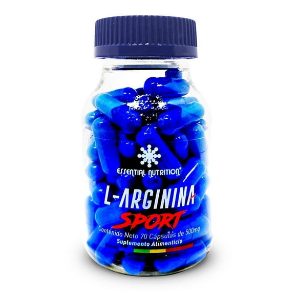 Suplemento alimenticio Essential Nutrition L-Arginina Sport 70 cápsulas de 500 mg