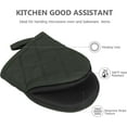 thumbnail image 5 of 1 Pair Short Oven Mitts, Heat Resistant Silicone Kitchen Mini Oven Mitts for 500 Degrees, Non-Slip Grip Surfaces and Hanging Loop Gloves, Baking Grilling Barbecue Microwave Machine Washable (Gray), 5 of 31