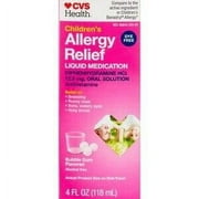CVS Health Children's Allergy Relief Liquid Dye Free Diphenhydramine HCl Oral