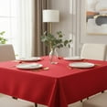 thumbnail image 5 of AK TRADING CO. 54" x 54" Polyester Square Tablecloth - Perfect for Any Occasion Like Parties, Wedding, Buffet Decoration, Indoor & Outdoor Use (RED), 5 of 21