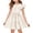 Beige, variant on yuCgh Easter Dress for Girls: Flutter Sleeve A-Line Summer Party Dress, Lightweight Casual T-Shirt Style Dress for Easter Day,Beige 110