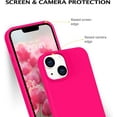 thumbnail image 4 of Sumao Designed for iPhone 13 Case, Silicone Shockproof Slim Thin Phone Case (Hot Pink), 4 of 10