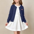 thumbnail image 4 of Mifsaly Girls Long Sleeve Cardigan Sweater Button Down Knit Cardigans Lightweight Cute Strawberry Embroidery Casual Fall Winter Warm School Outerwear, 4 of 9