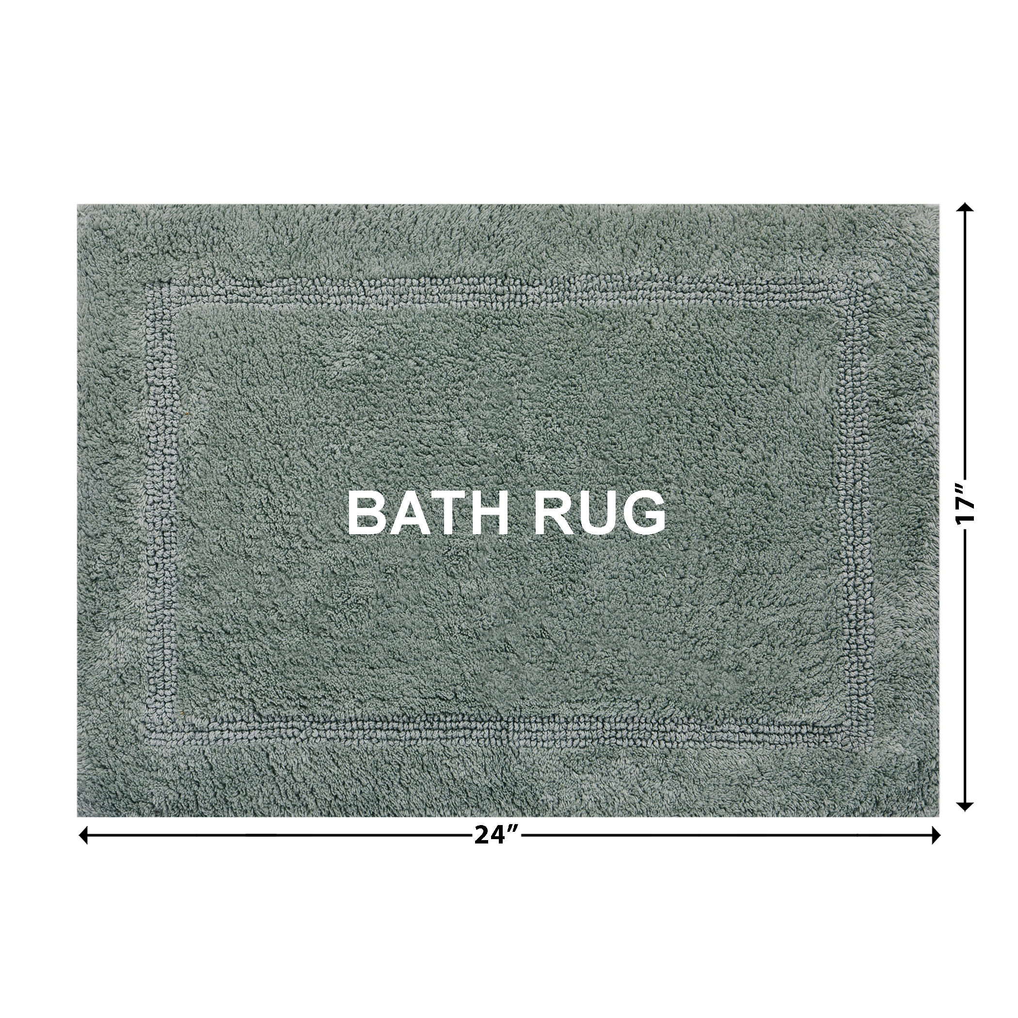 Better Homes & Gardens Reversible Bath Rug, Green, 17" x 24" photo 6