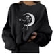 thumbnail image 1 of Sudadera para Mujer Cuello Redondo Sudaderas Moda Festival Calavera Estampado Manga Larga Blusa Suelta Tops Odeerbi ODB-5, 1 of 8