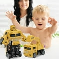 thumbnail image 1 of Meitianfacai Children's Collision Deformation Robot Toy Car Boys' Simulation Inertias Engineering Mixing Excavator Kindergarten Gift, 1 of 6