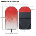 thumbnail image 7 of Chririnla Red Snow Forest Print Terry Cloth Car Seat Cover Waterproof Car Front Car Seat Towel Cover, Soft Prevent Sweat Stains Car Seat Cover Towel Fit for SUVs Vans Vehicle, 7 of 7