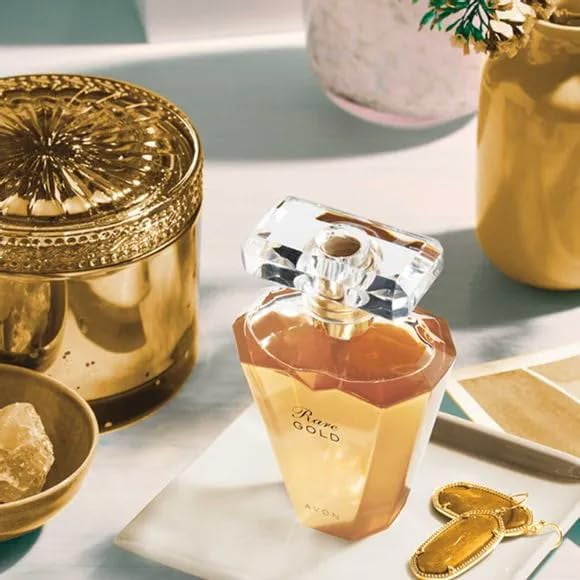 Avon Rare Gold EDP Spray 1.7 oz for Women with Ylang-Ylang, Peach