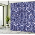 thumbnail image 5 of Ambesonne Mandala Shower Curtain, Bohemian Floral Circle, 69"Wx75"L, Purple White and Blue, 5 of 5