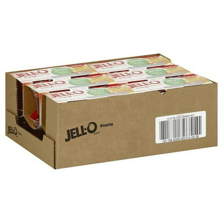 Jello Ready To Eat Orange Gelatin Snacks Without Artificial