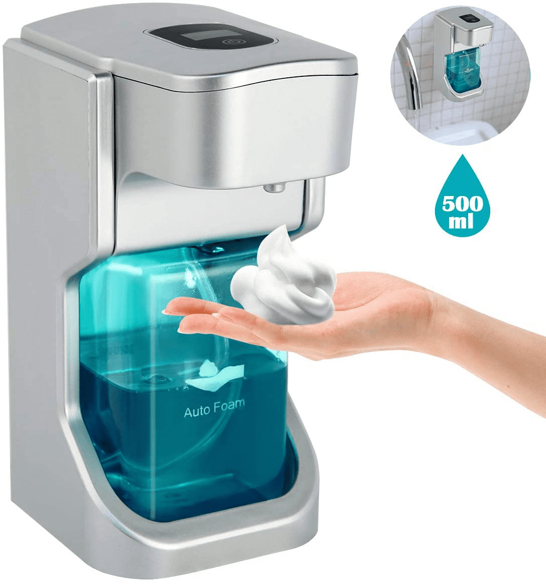 Automatic Soap Dispenser Sanitizer HandsFree IR Sensor Touchless