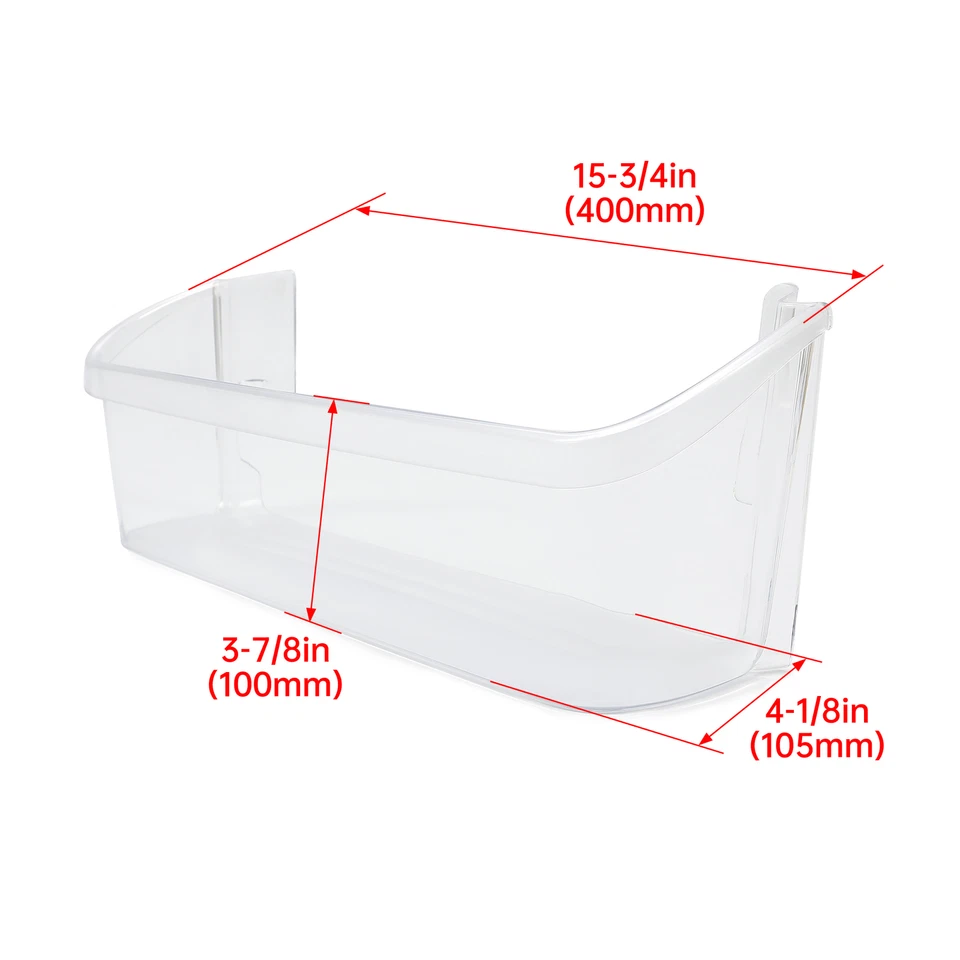 CIRCLE- Clear Door Bin Shelf Compatible With Frigidaire Refrigerator 240323002 240323001