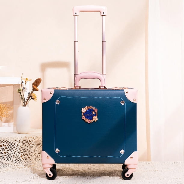 Equipaje de alta apariencia para mujer, Maleta portátil con contraseña, Maleta de viaje, caja de varilla de tracción, 16/18"